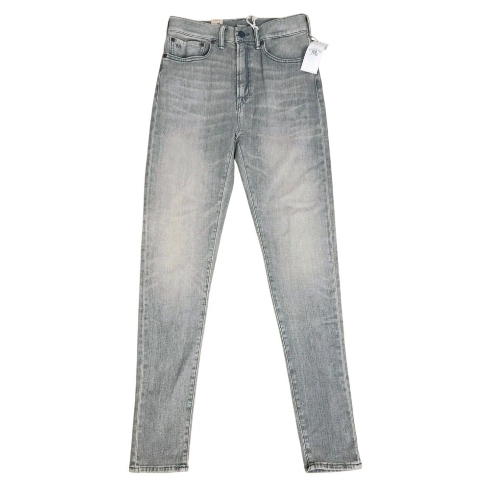 RRL Ralph Lauren Women's Stretch High Skinny Fit Denim Pants  Sz 26 Washed Gray